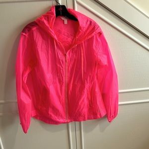 Lilly Pulitzer size small neon pink rain jacket
